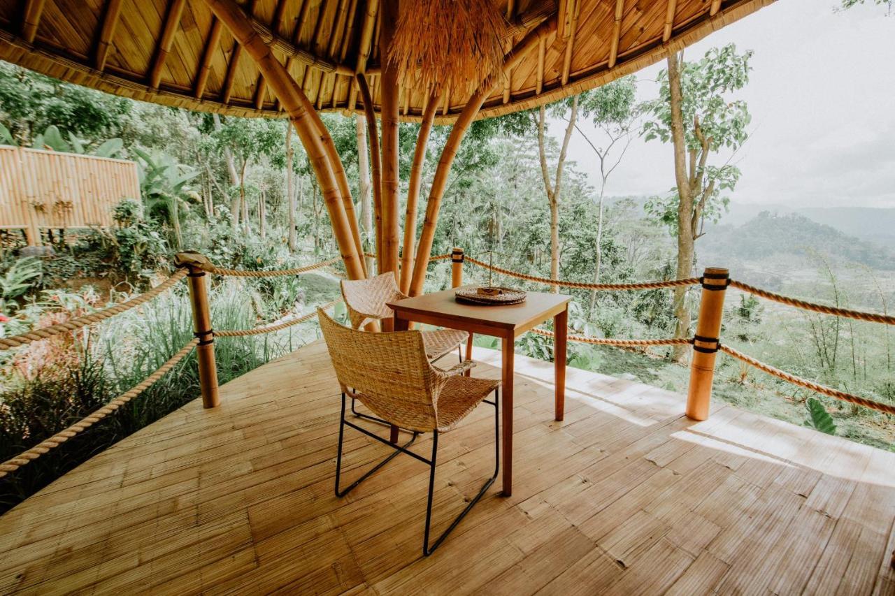 Bird Hills Bamboo House Villa Karangasem Exterior foto