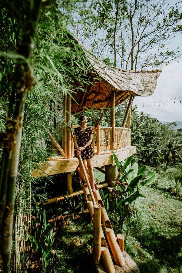 Bird Hills Bamboo House Villa Karangasem Exterior foto