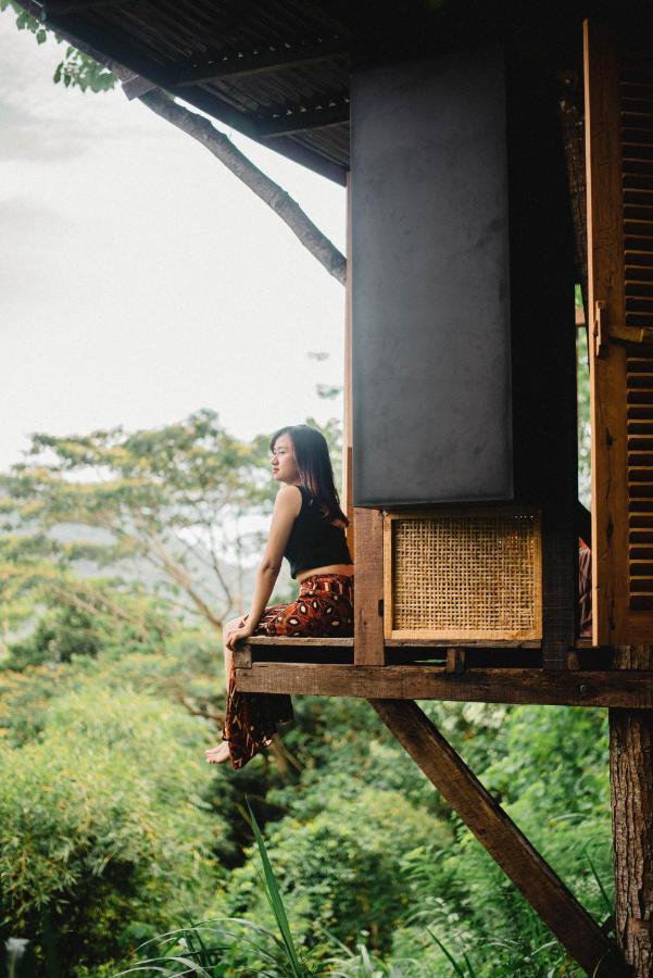 Bird Hills Bamboo House Villa Karangasem Exterior foto