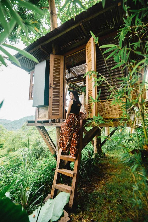 Bird Hills Bamboo House Villa Karangasem Exterior foto