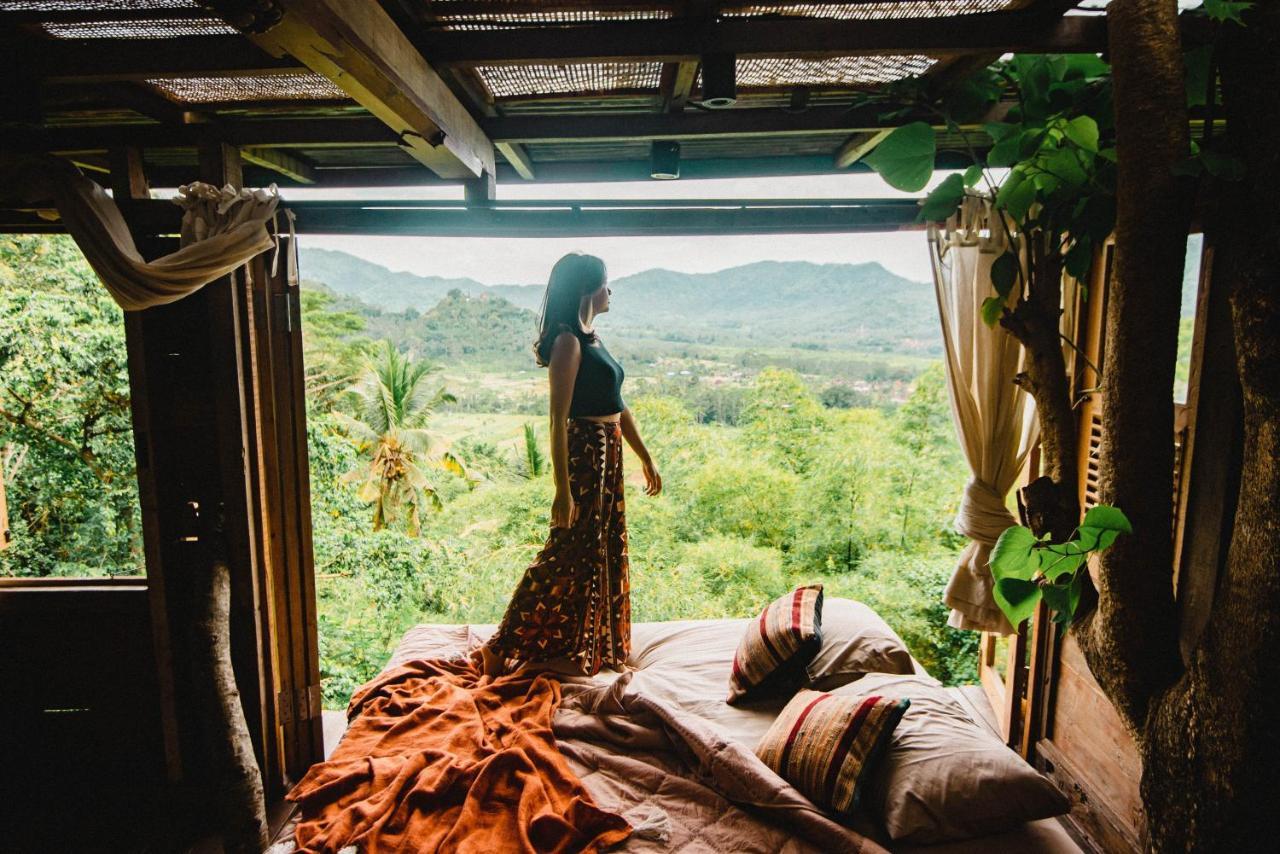 Bird Hills Bamboo House Villa Karangasem Exterior foto