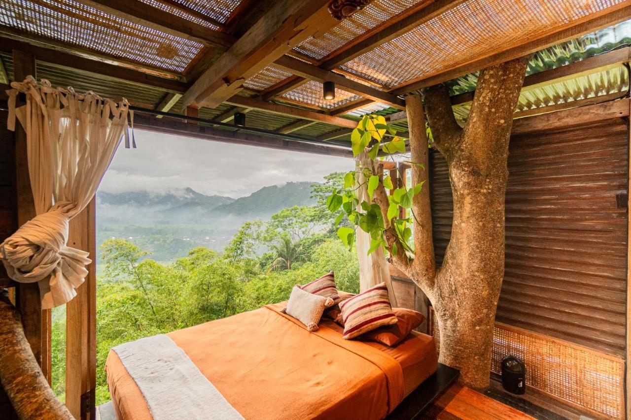 Bird Hills Bamboo House Villa Karangasem Exterior foto