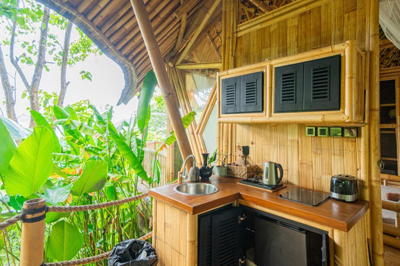 Bird Hills Bamboo House Villa Karangasem Exterior foto
