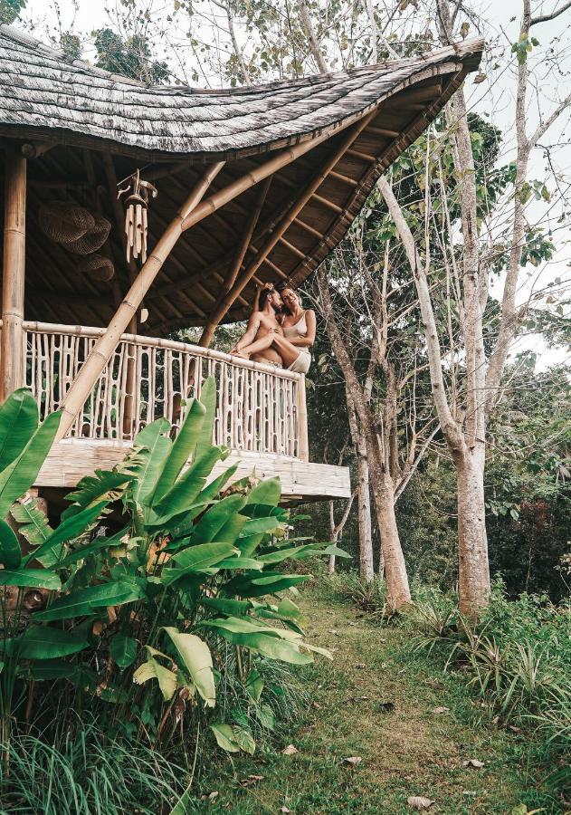 Bird Hills Bamboo House Villa Karangasem Exterior foto