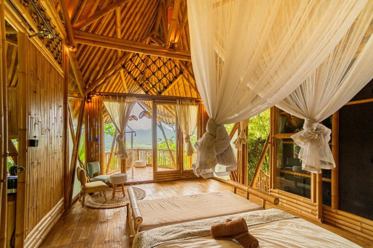 Bird Hills Bamboo House Villa Karangasem Exterior foto