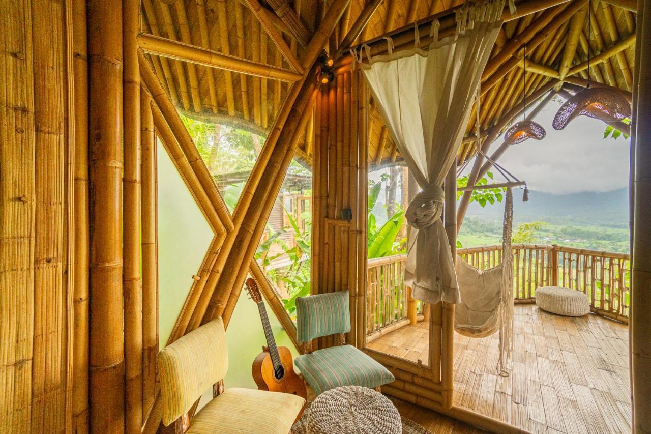 Bird Hills Bamboo House Villa Karangasem Exterior foto