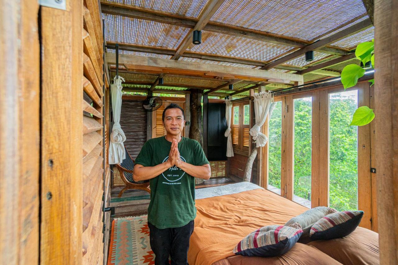 Bird Hills Bamboo House Villa Karangasem Exterior foto