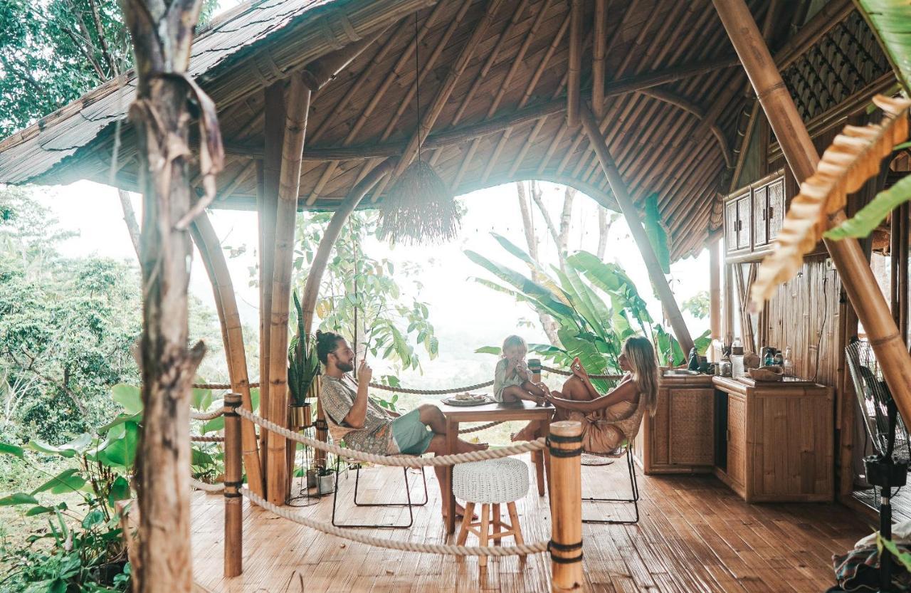 Bird Hills Bamboo House Villa Karangasem Exterior foto