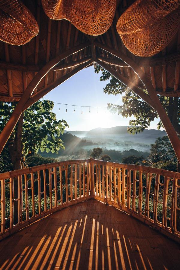 Bird Hills Bamboo House Villa Karangasem Exterior foto