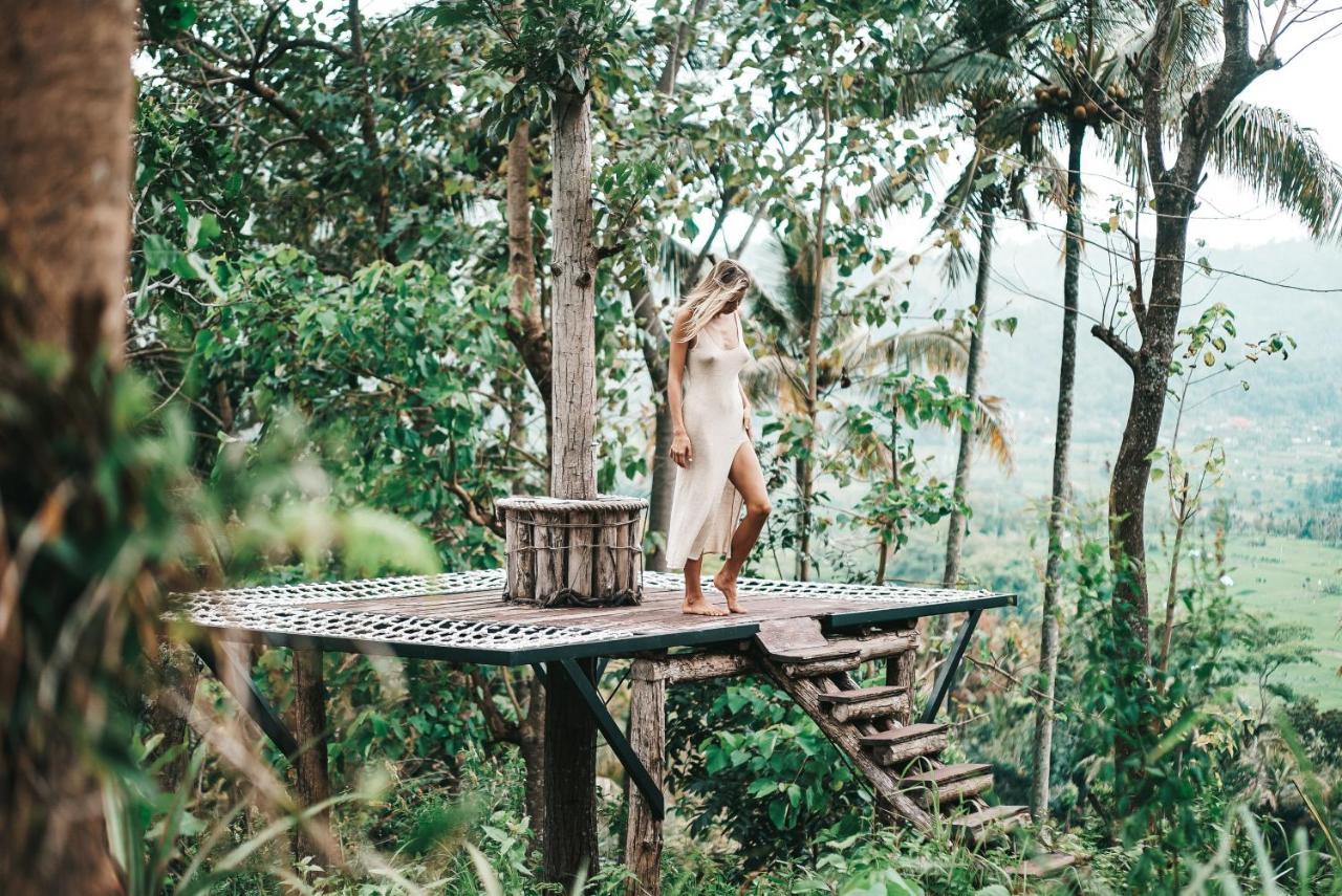 Bird Hills Bamboo House Villa Karangasem Exterior foto