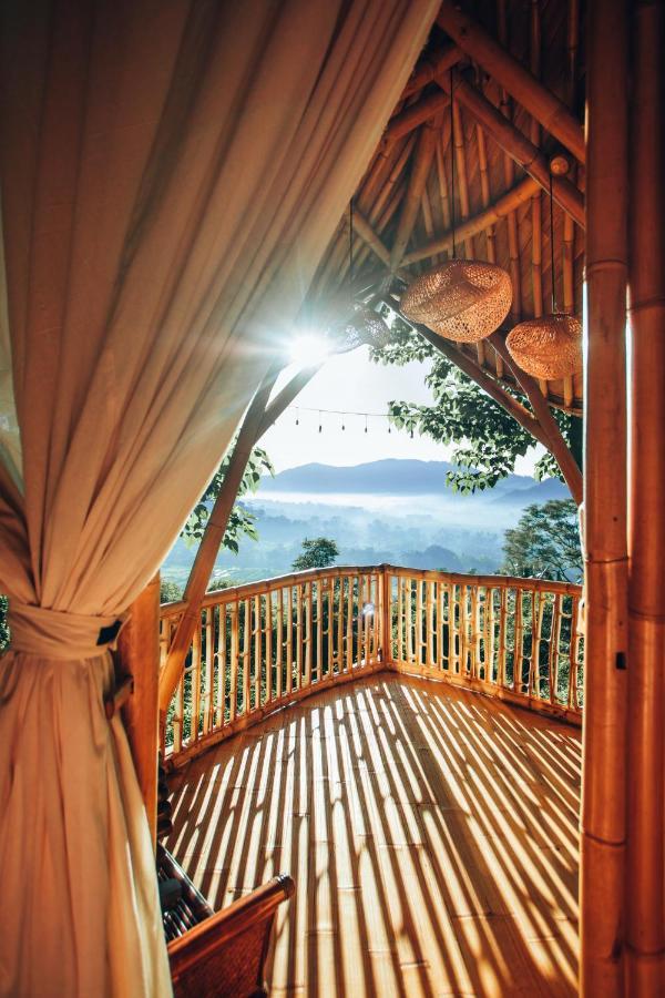 Bird Hills Bamboo House Villa Karangasem Exterior foto