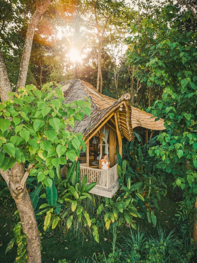 Bird Hills Bamboo House Villa Karangasem Exterior foto